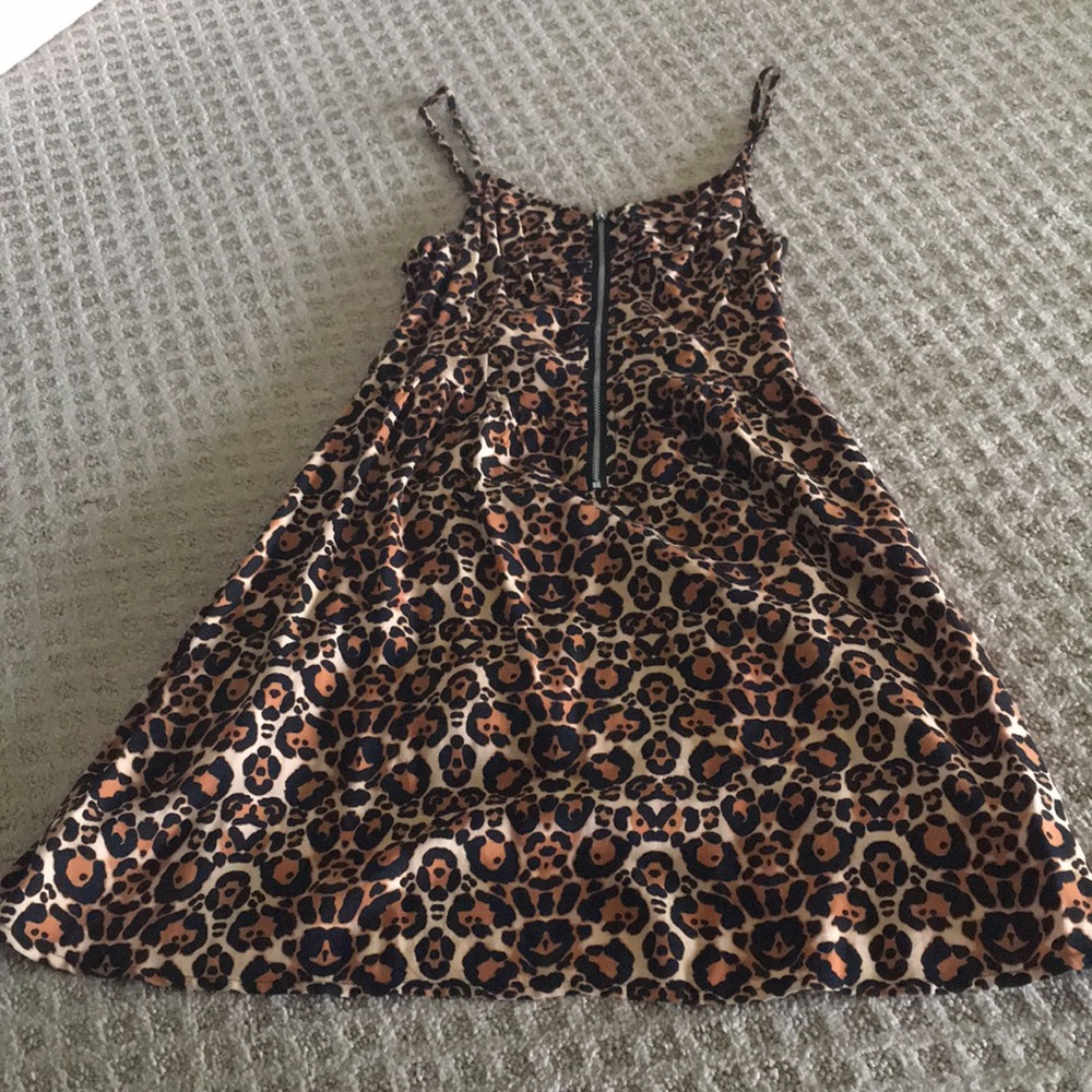 Leopard Print H&M Spaghetti Strap Dress